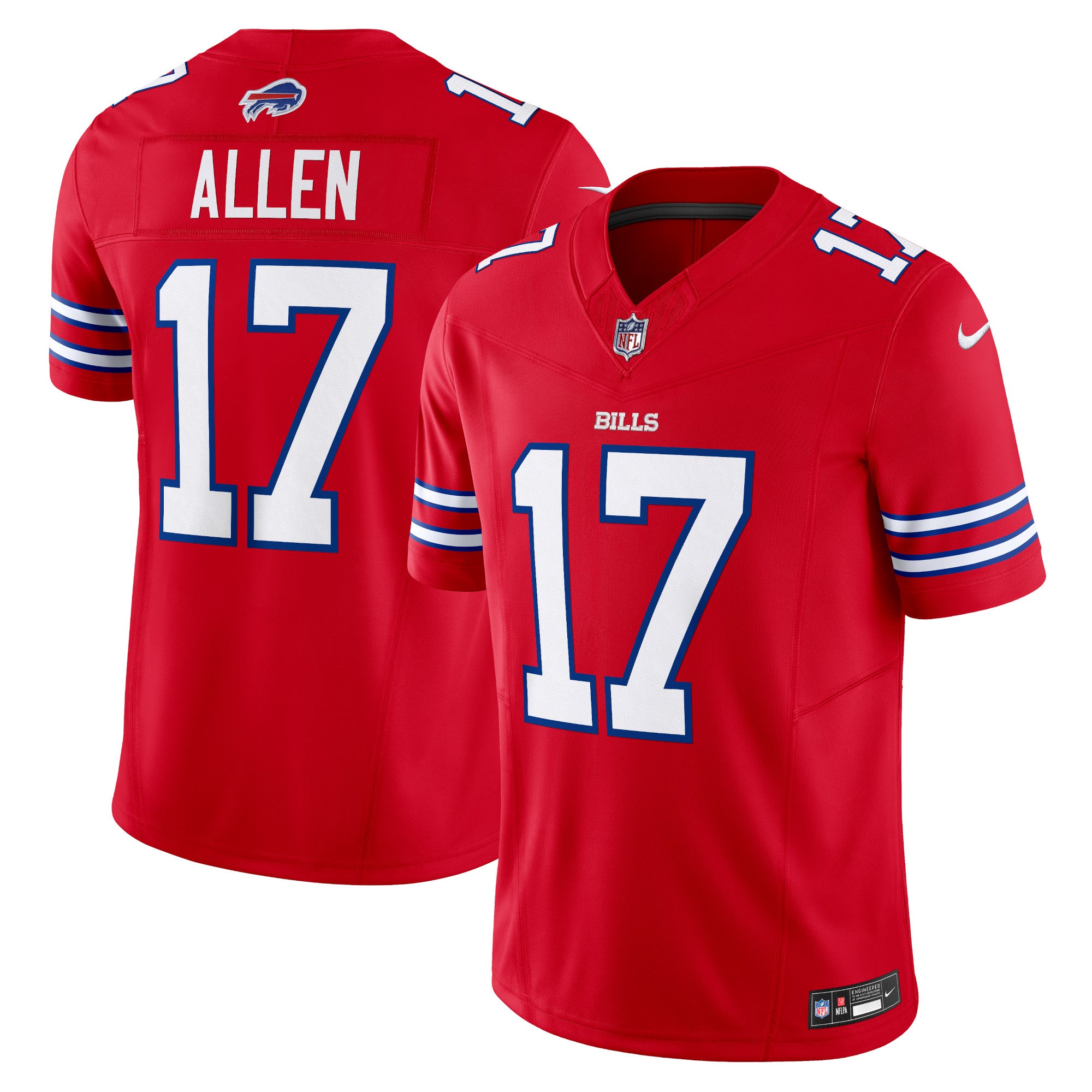 Josh Allen Buffalo Bills Nike Vapor F.U.S.E. Limited Jersey - Royal/White/Red - Image 6