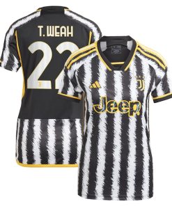 Timothy Weah Juventus adidas Women's 2023/24 Home Replica Player Jersey - Black
