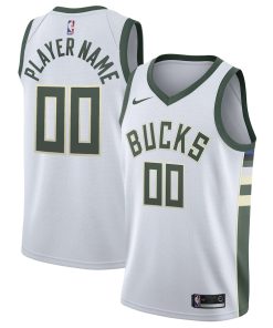 Milwaukee Bucks Nike 2020/21 Swingman Custom Jersey - Association Edition - White