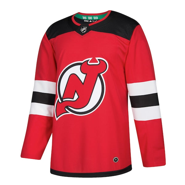 New Jersey Devils adidas Home Authentic Blank Jersey - Red - Image 2