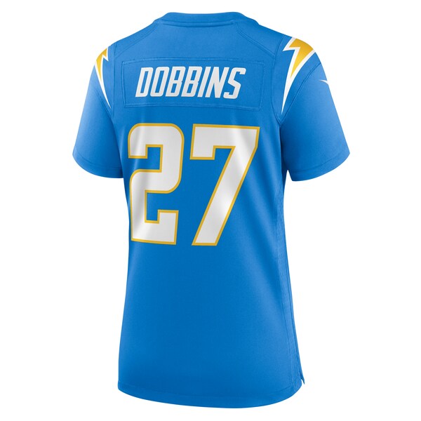 J.K. Dobbins Los Angeles Chargers Nike Women's Team Game Jersey - Powder Blue - Image 3
