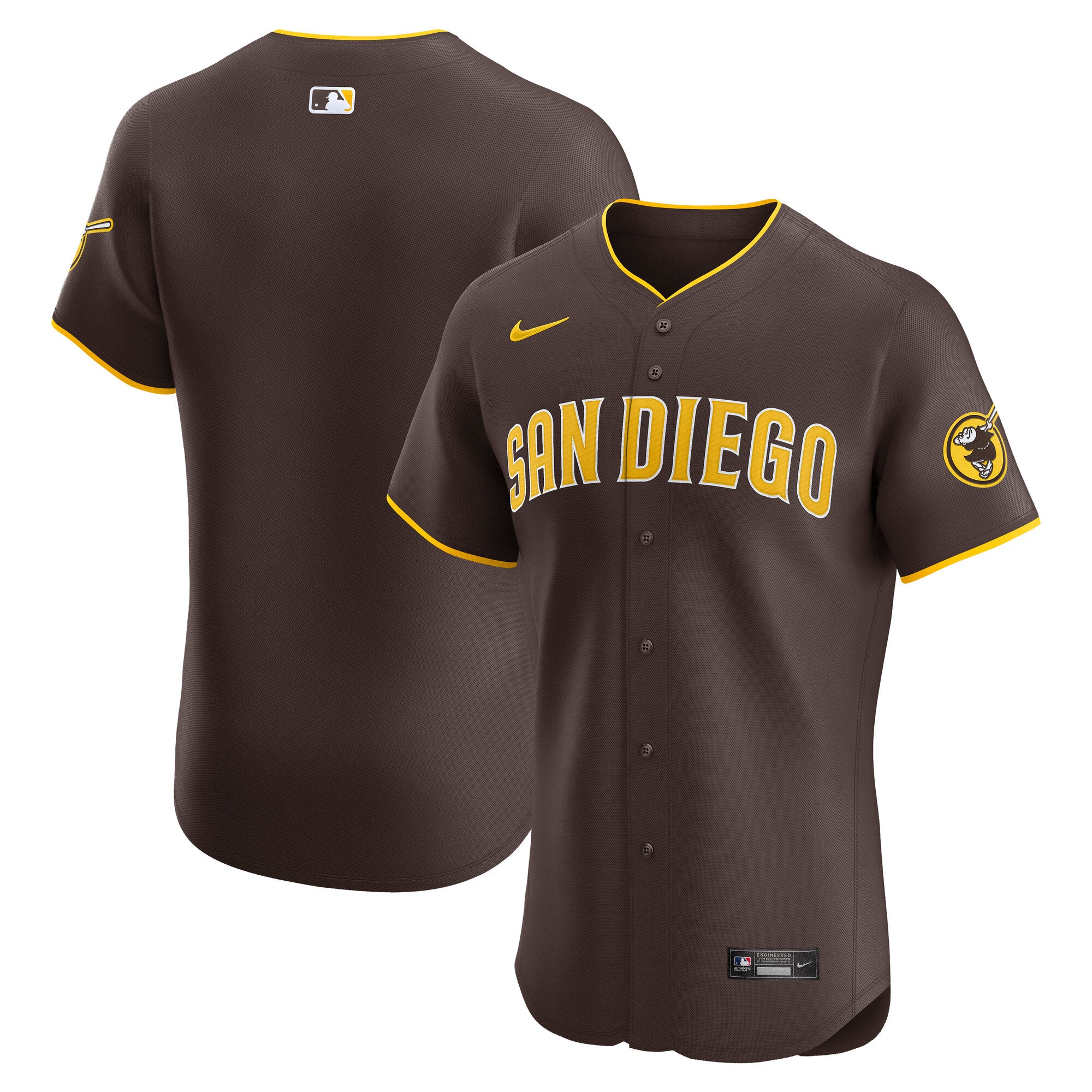 San Diego Padres Nike Home Elite Jersey - White/Brown/Camo - Image 7