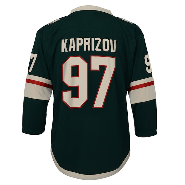 Kirill Kaprizov Minnesota Wild Youth Home Replica Player Jersey - Green - Image 3