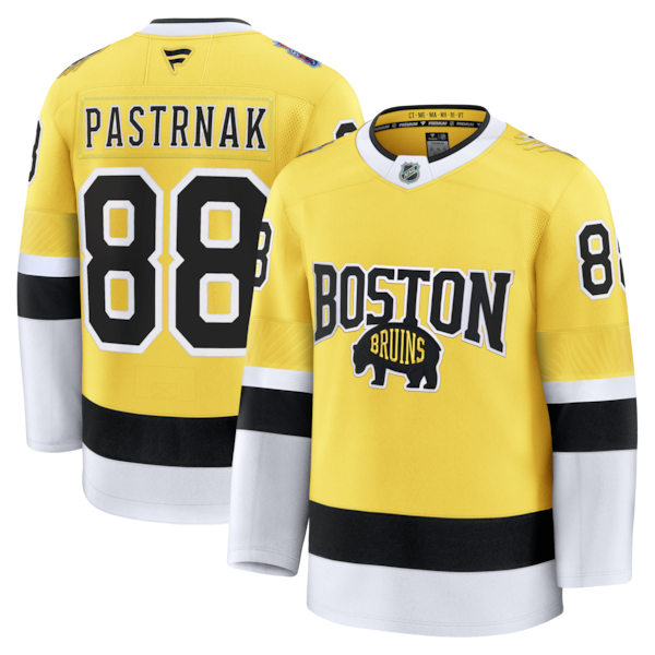 David Pastrnak Boston Bruins 2026 NHL Stadium Series Premium Jersey - Gold