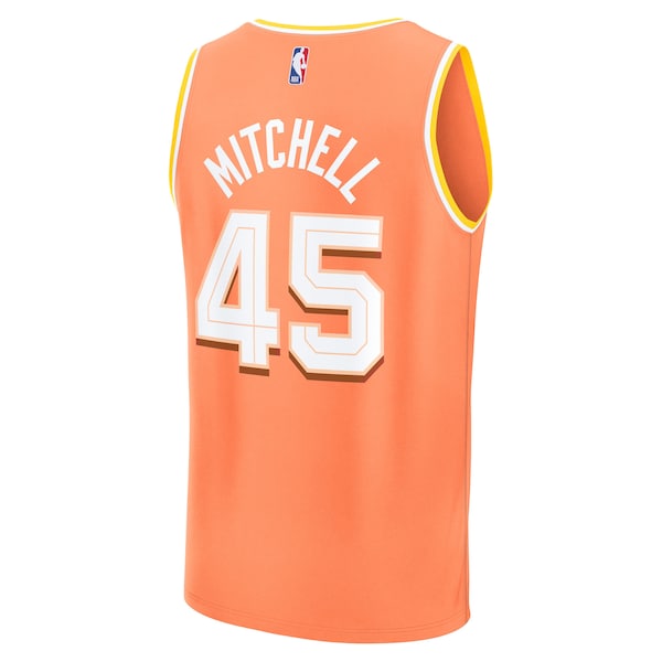 Donovan Mitchell Cleveland Cavaliers 2025/26 City Edition Fast Break Jersey - Orange - Image 3