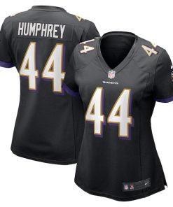 Alternative view of Marlon Humphrey Baltimore Ravens Nike Women's Game Jersey - Black/Purple
