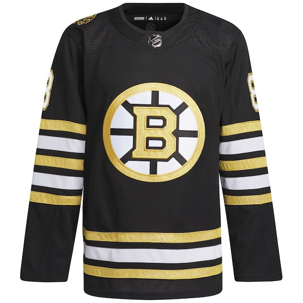 David Pastrnak Boston Bruins adidas Primegreen Authentic Player Jersey - Black/White - Image 3
