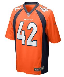 Alternative view of Nik Bonitto Denver Broncos Nike Game Player Jersey - Orange