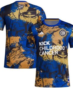 Chicago Fire adidas 2024 MLS Works Kick Childhood Cancer x Marvel Pre-Match Top - Royal
