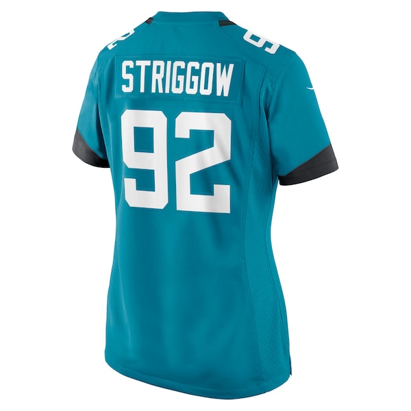 Danny Striggow Jacksonville Jaguars Nike Women's Team Game Jersey - Teal - Image 3