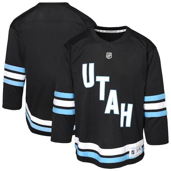 Utah Mammoth Youth Replica Jersey - Black/White - Image 2