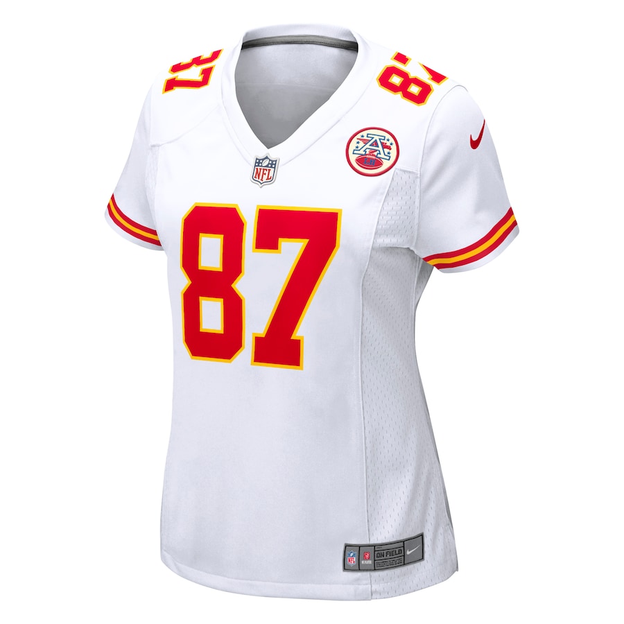 Travis Kelce Kansas City Chiefs Nike Women's Game Jersey - White - Image 2