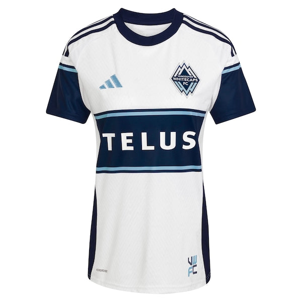 Vancouver Whitecaps FC adidas Women's 2025 The Peak Replica Jersey - White - Image 3