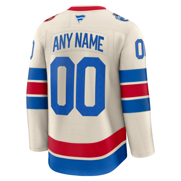 New York Rangers 2026 NHL Winter Classic Premium Custom Jersey - Beige - Image 3