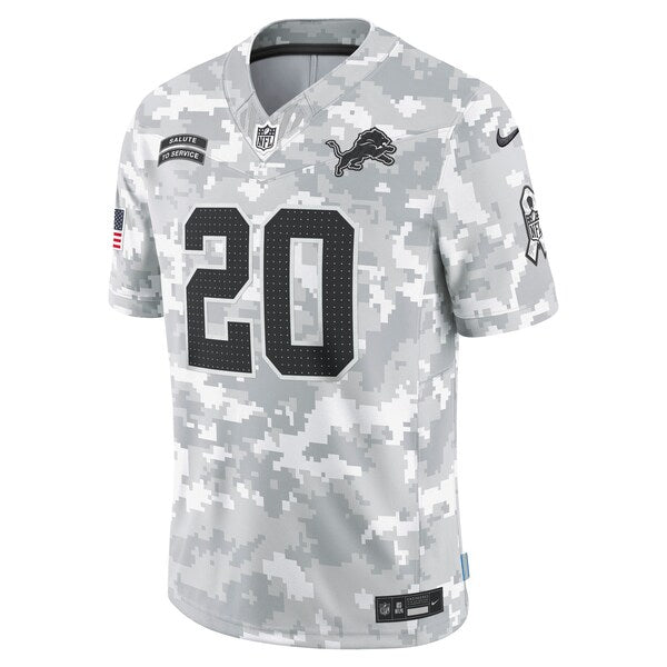 Barry Sanders Detroit Lions Nike 2024 Salute to Service Retired Player Limited Jersey - Arctic Camo - Image 2