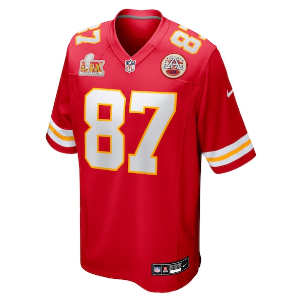 Travis Kelce Kansas City Chiefs Nike Super Bowl LIX Game Jersey - Red/White - Image 3