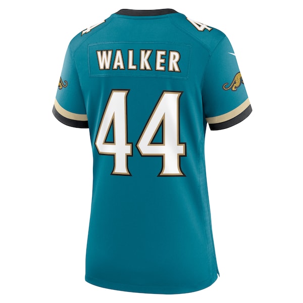Travon Walker Jacksonville Jaguars Nike Women's Prowler Throwback Game Jersey - Teal - Image 3
