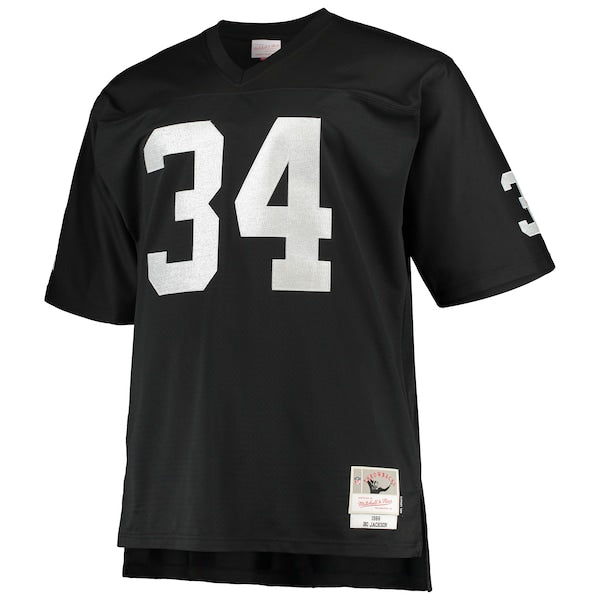 Bo Jackson Las Vegas Raiders Big & Tall 1988 Retired Player Replica Jersey - Black/White - Image 3