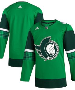 Ottawa Senators adidas 2023 St. Patrick's Day Primegreen Authentic Jersey - Kelly Green