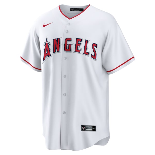 Los Angeles Angels Nike Home Replica Team Jersey - White - Image 2