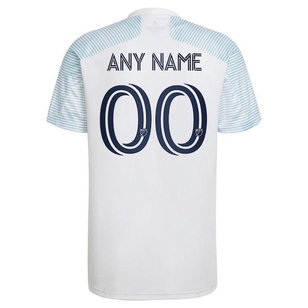 Chicago Fire adidas 2022 Lakefront Kit Replica Custom Jersey - White - Image 3