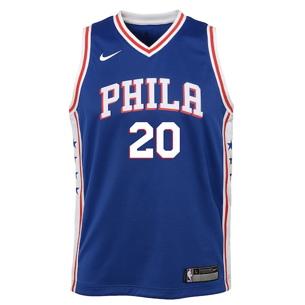Markelle Fultz Philadelphia 76ers Nike Youth Swingman Jersey Blue - Icon Edition - Image 2