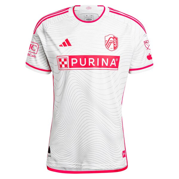 Eduard L?wen St. Louis City SC adidas 2024 The Confluence Kit Authentic Player Jersey - White - Image 2