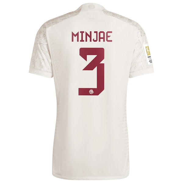Kim Min-jae Bayern Munich adidas 2023/24 Third Authentic Jersey - White - Image 3