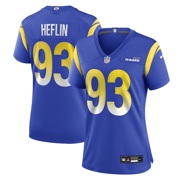 Jack Heflin Los Angeles Rams Nike Women's Team Game Jersey - Royal