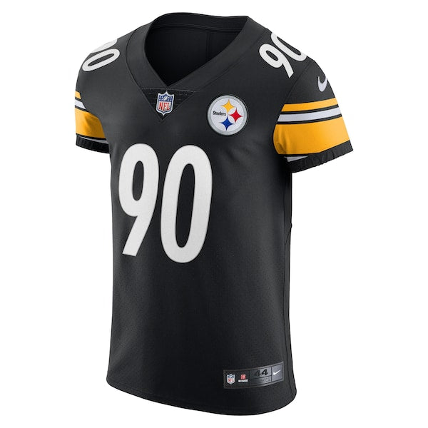 T.J. Watt Pittsburgh Steelers Nike Vapor Elite Player Jersey - Black - Image 2