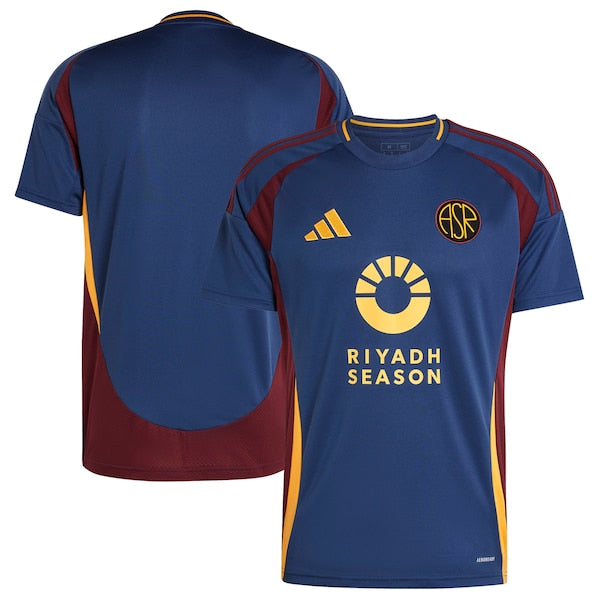 AS Roma adidas 2024/25 Third Replica Jersey - Navy/White - Image 2