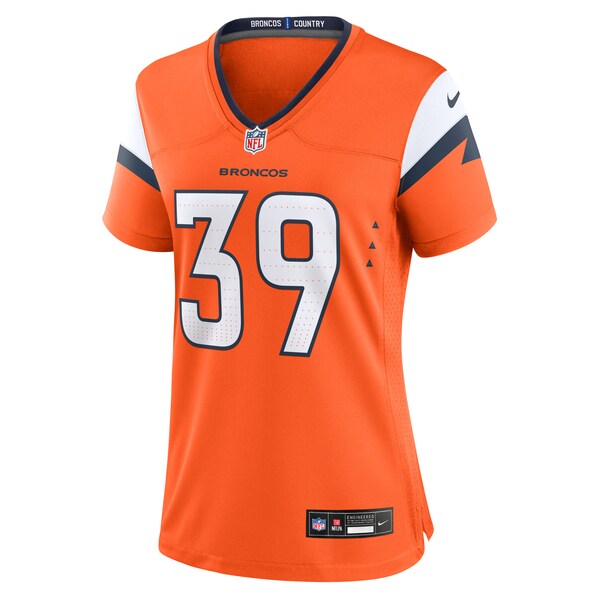 Levi Wallace Denver Broncos Nike Women's Team Game Jersey - Orange - Image 3