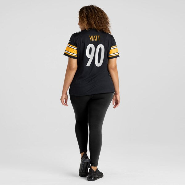 T.J. Watt Pittsburgh Steelers Nike Women's Game Jersey - Black - Image 7