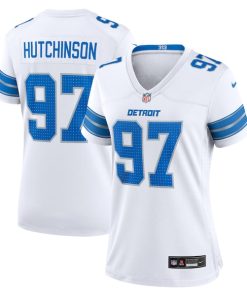 Aidan Hutchinson Detroit Lions Nike Women's Game Jersey - White