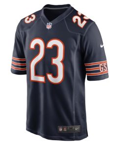 Alternative view of Roschon Johnson Chicago Bears Nike Team Game Jersey -  Navy