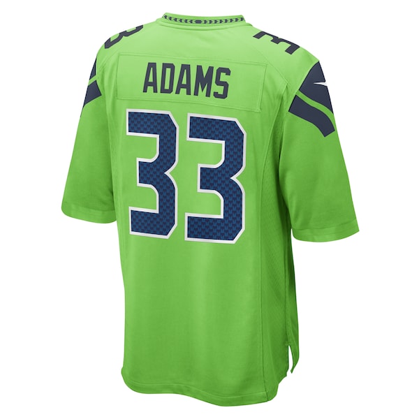 Jamal Adams Seattle Seahawks Nike Game Jersey - Neon Green/Navy - Image 4