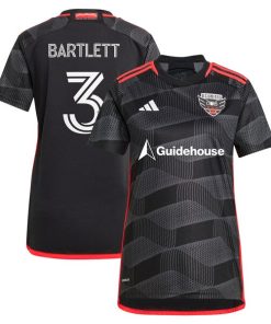 Lucas Bartlett D.C. United adidas Women's 2024 The Icon Kit Replica Player Jersey - Black