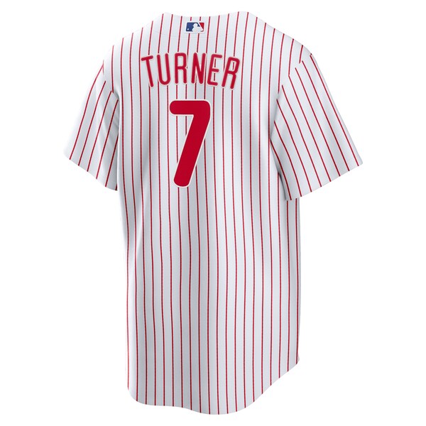 Trea Turner Philadelphia Phillies Nike Youth Alternate Replica Player Jersey - White - Image 3