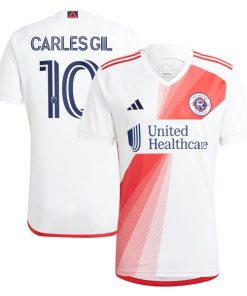 Carles Gil New England Revolution adidas 2024 Defiance Replica Jersey - White