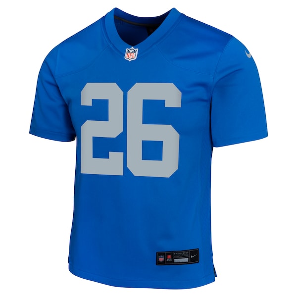 Jahmyr Gibbs Detroit Lions Nike Youth Alternate Game Jersey - Blue - Image 2
