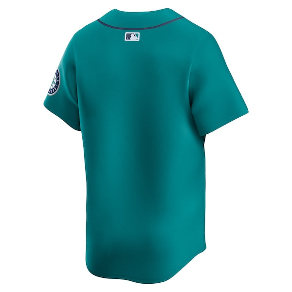 Seattle Mariners Nike Alternate Limited Jersey - Teal/White - Image 4