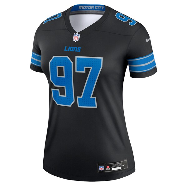 Aidan Hutchinson Detroit Lions Nike Women's Legend Jersey - Black - Image 2
