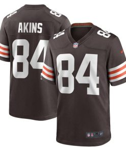 Jordan Akins Cleveland Browns Nike Team Game Jersey -  Brown