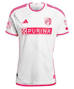 Alternative view of Eduard L?wen St. Louis City SC adidas 2024 The Confluence Kit Authentic Player Jersey - White