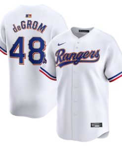 Jacob deGrom Texas Rangers Nike 2024 Gold Collection Limited Player Jersey?¨C White