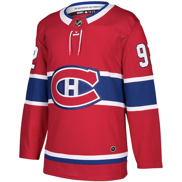 Jonathan Drouin Montreal Canadiens adidas Authentic Player Jersey - Red - Image 3
