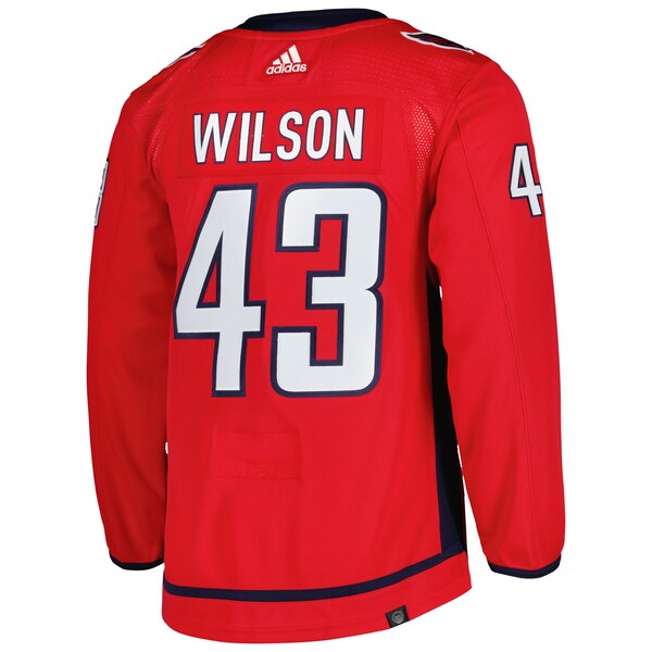 Tom Wilson Washington Capitals adidas Primegreen Authentic Player Jersey - Red/Navy - Image 4