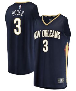 Jordan Poole New Orleans Pelicans  Youth Fast Break Replica Jersey - Navy - Icon Edition