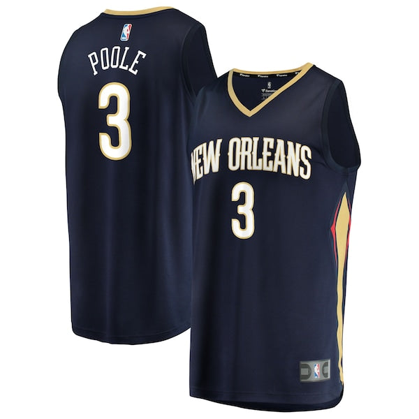 Jordan Poole New Orleans Pelicans Youth Fast Break Replica Jersey - Navy - Icon Edition