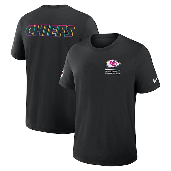 Kansas City Chiefs Nike Tall 2025 NFL Crucial Catch Tri-Blend Dri-FIT T-Shirt - Black - Image 3